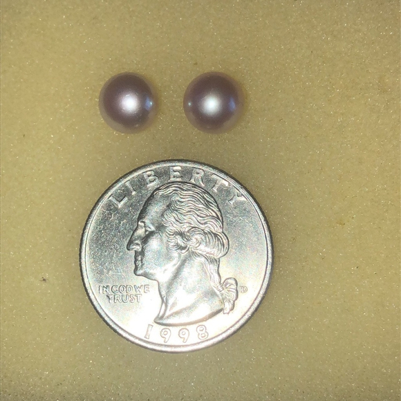 Honora Elegant Pink Genuine Pearl Stud Earrings - Picture 7 of 7